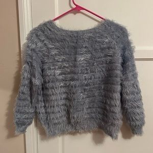Small Blue Fur Sweater
